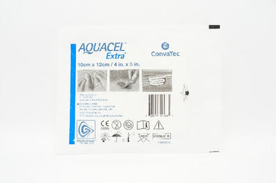 ConvaTec Aquacel Ag Extra Hydrofiber Dressing 4inch x 5inch
